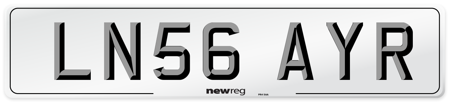 LN56 AYR Number Plate from New Reg